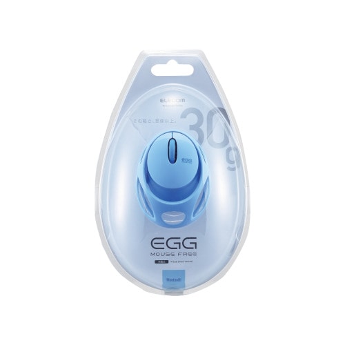 ELECOM(エレコム)EGGマウス フリー ブルートゥース Bluetooth 3ボタン IRLED ブルー【M-EG30BRBU】