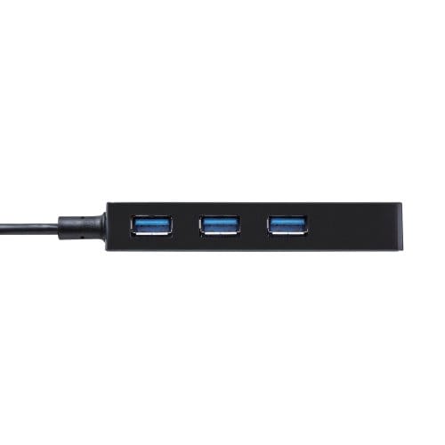 エレコム コンパクトなUSB3.1(Gen1) / USB3.0ハブ バスパワー 4ポート ブラック【U3H-FC01BBK】