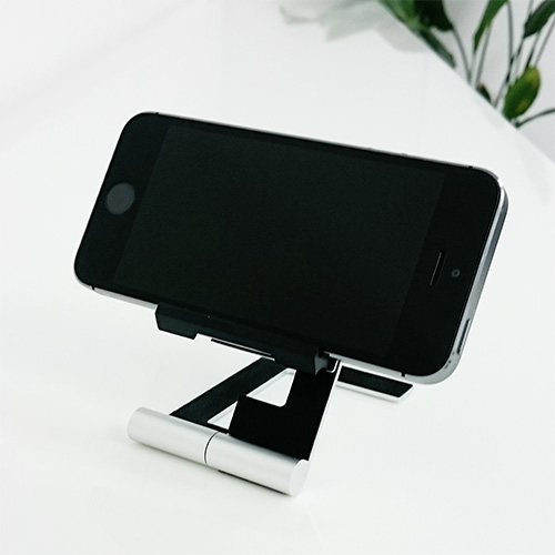 KULIA スマートフォンスタンド 各種スマートフォンに対応 iPhoneXS / XS Max / XR / iPhoneX / iPhone8 / iPhone7対応 折り畳み可能 【IK-0714-S】