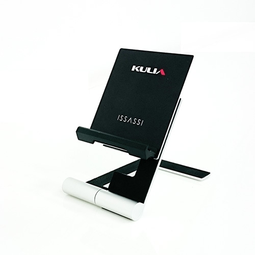KULIA スマートフォンスタンド 各種スマートフォンに対応 iPhoneXS / XS Max / XR / iPhoneX / iPhone8 / iPhone7対応 折り畳み可能 【IK-0714-S】