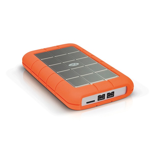 LaCie(ラシー) 耐衝撃設計のポータブルハードディスク(HDD) Rugged triple 1TB【STEU1000400】