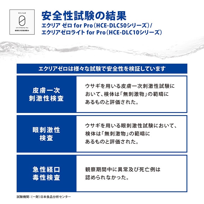 エクリア ゼロライト for Pro 弱酸性 次亜塩素酸水 濃度50ppm 20L 大容量サイズ ストレートタイプ【HCE-DLC5020】