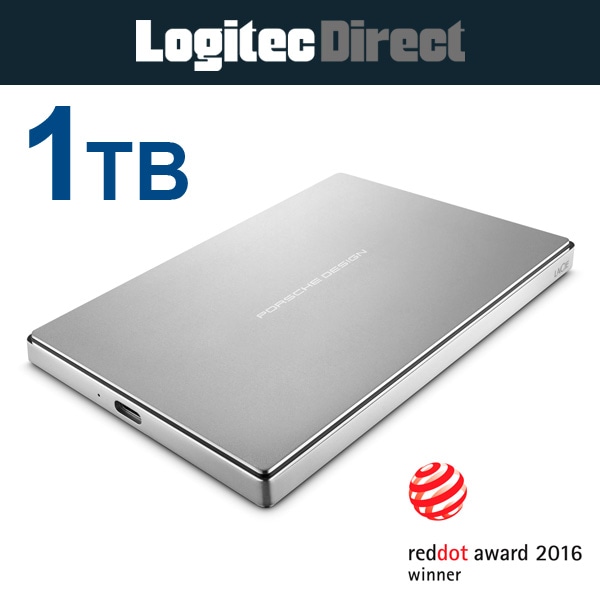 ラシー(LaCie) Porsche Design P'9227 ポータブルハードディスク HDD 1TB シルバー 【2A69P1】
