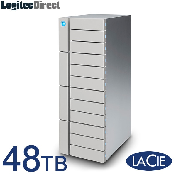 ラシー LaCie 据え置きHDD ハードディスク 12Big RAID Thunderbolt3対応 USB-C対応 USB3.1Gen1対応 アルミケース 48TB【2B3AP2】【受注生産品 納期お問い合わせください】