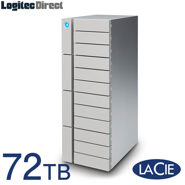 ラシー LaCie 据え置きHDD ハードディスク 12Big RAID Thunderbolt3対応 USB-C対応 USB3.1Gen1対応 アルミケース 72TB【2B3AP7】【受注生産品 納期お問い合わせください】