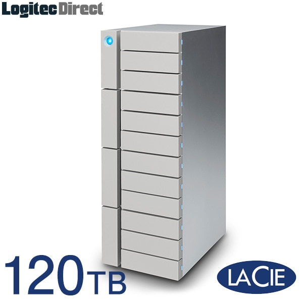 ラシー LaCie 据え置きHDD ハードディスク 12Big RAID Thunderbolt3対応 USB-C対応 USB3.1Gen1対応 アルミケース 120TB【2B3APB】【受注生産品 納期お問い合わせください】