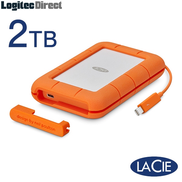 ラシー LaCie 耐衝撃HDD ハードディスク Rugged USB-C対応 USB3.1Gen2対応 オレンジ 2TB【2FDAP5】【受注生産品 納期お問い合わせください】