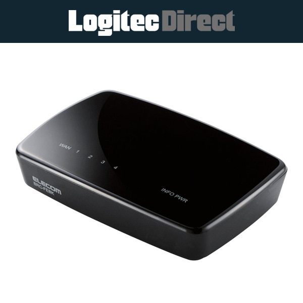 エレコム(ELECOM) コンパクトサイズのブロードバンド 100Mbps有線LANルータ 【BRC-FEBK】
