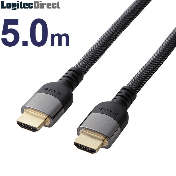 エレコム プレミアム HDMIケーブル 5.0m 5m Ultra HD Blu-rayに最適 イーサネット・4K対応 【DH-HDP14E50BK】