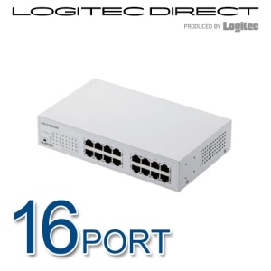 ELECOM(エレコム) 10/100Mbps対応スイッチングHub/16ポート/金属筐体/電源内蔵モデル/ホワイト【EHC-F16MN-HW】