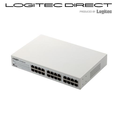 ELECOM(エレコム) スイッチングハブ/ギガビット対応/24ポート/金属 メタル筺体/磁石/電源内蔵/ホワイト【EHC-G24MN-HJW】