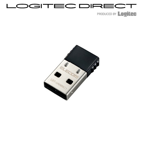 ELECOM(エレコム)ブルートゥース Bluetooth PC用USBアダプタ 小型 Ver4.0 Class1 Win10対応 ブラック【LBT-UAN05C1】