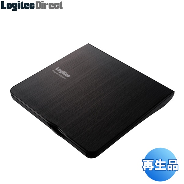 ストリーミング機能付き ポータブル USB 2.0 外付けDVDドライブ ブラック 【再生品】【LDR-PUA8U2SBK-YY】【送料無料】
