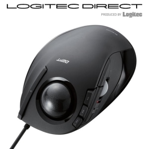 【ELECOM(エレコム)(エレコム)】トラックボールマウス 人差し指用 8ボタン チルト機能搭載 有線 ボタン割当て可能 ブラック M-DT2URBK