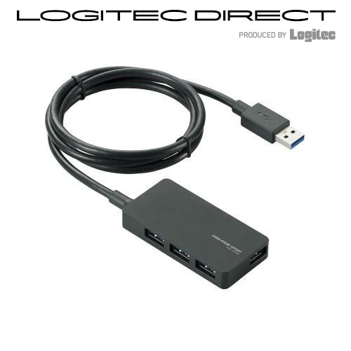 ELECOM(エレコム) USBハブ USB3.1(Gen1) / USB3.0 /ACアダプタ付/セルフパワー/4ポート【U3H-A408SBK】