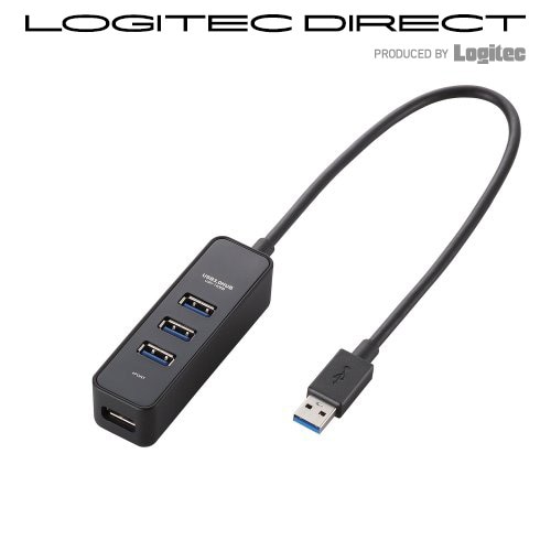 ELECOM(エレコム) USBハブ USB3.1(Gen1) / USB3.0 /マグネット/バスパワー/4ポート/ブラック