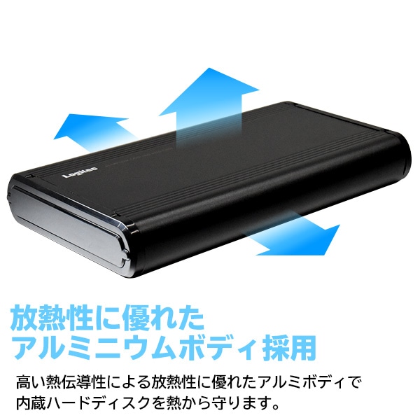 ロジテック HDDケース（ハードディスクケース） 3.5インチ USB3.1(Gen1) / USB3.0 外付 ハードディスク ケース 【LHR-EKWU3BK】