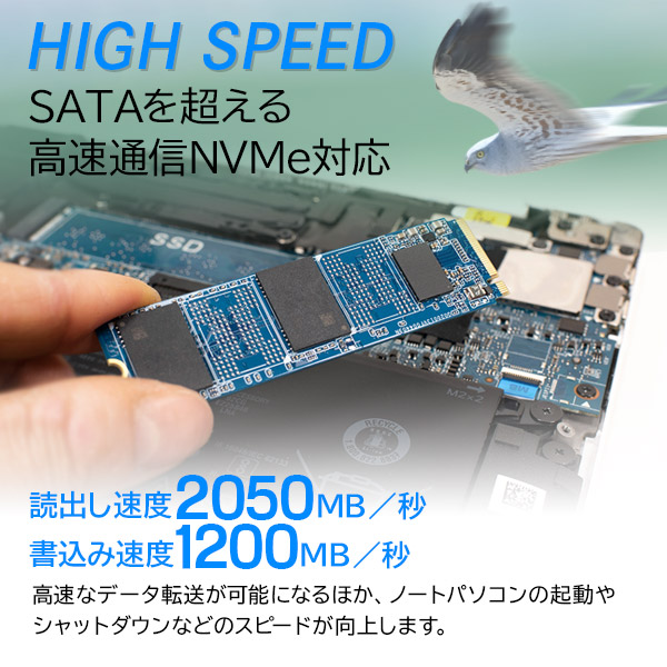 【メール便送料無料】ロジテック 内蔵SSD M.2 NVMe対応 256GB データ移行ソフト付【LMD-MPB256】