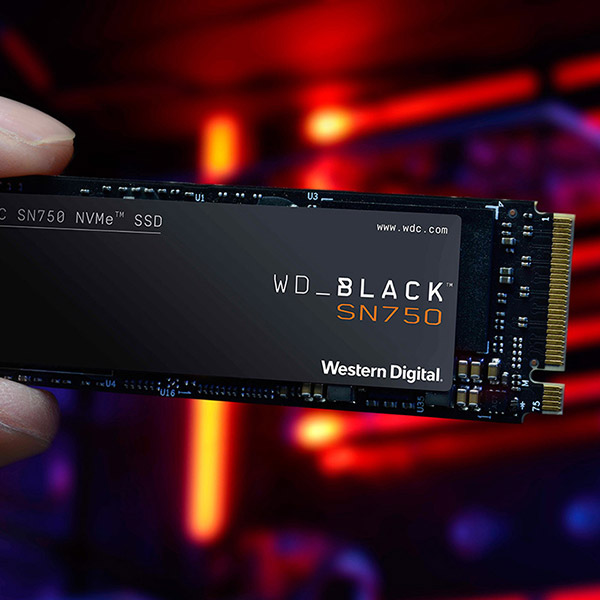 WD BLACK SN750 NVMe SSD 3D NAND M.2 2280 ヒートシンク非搭載 2TB WDS200T3X0C