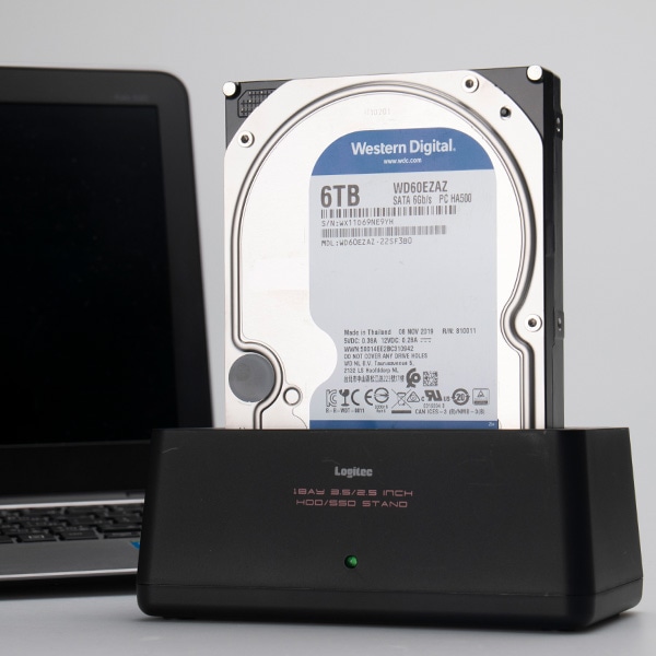 WD Blue（SMR）WD40EZAZ 内蔵ハードディスク HDD 4TB 3.5インチ ロジテックの保証・無償ダウンロード可能なソフト付 ウエデジ【LHD-WD40EZAZ】