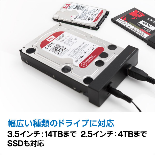 SATA/USB3.1(Gen1) / USB3.0変換アダプタ 3.5インチ・2.5インチ ハードディスク（HDD）/SSDを外付けストレージ化【LHR-A35SU3】【送料無料】[ロジテック]