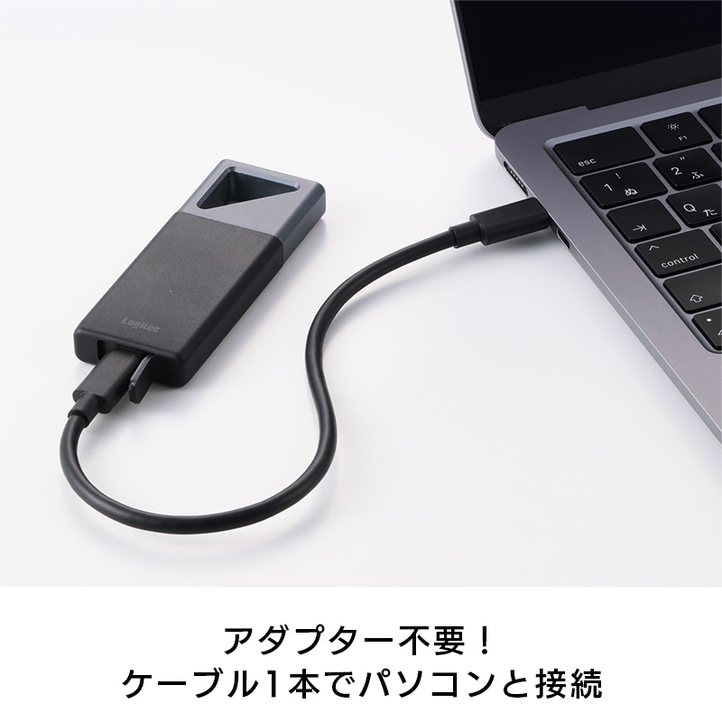 SSD ポータブル 外付け 500GB Type-C 最大読出・書出速度 1700MB/秒 防塵防滴 IP55 耐衝撃 MIL‐STD PS5 / PS5 Pro / PS4  動作確認済 USB3.2 Gen2x2 USB 20Gbps LMD-PBV050UC