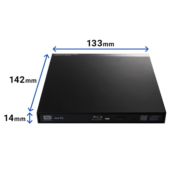 ロジテック ポータブル ブルーレイドライブ USB-C Type-C M-Disc BDXL