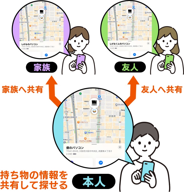 USB Type-C充電式 スマートタグ 紛失防止タグ iPhone iPad 用 忘れもの防止タグ GPS 位置確認 追跡 探し物発見 iOS スマホ タグ型【メール便送料無料】 LGT-LWUCTG1BKA
