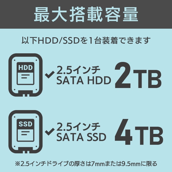 HDDケースSSDケース 外付け 換装 / クローン HDDコピーソフト付き 2.5インチ USB3.2 Gen1(USB3.0) ポータブル【LHR-PBSU3S】