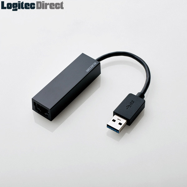 有線LANアダプタ/Giga対応/USB3.0/Type-A/ブラック