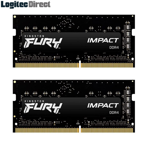 キングストン Kingston FURY デスクトップPC用メモリ 16GB 2933MHz DDR4 CL17 SODIMM (Kit of 2) FURY Impact KF429S17IBK2-16