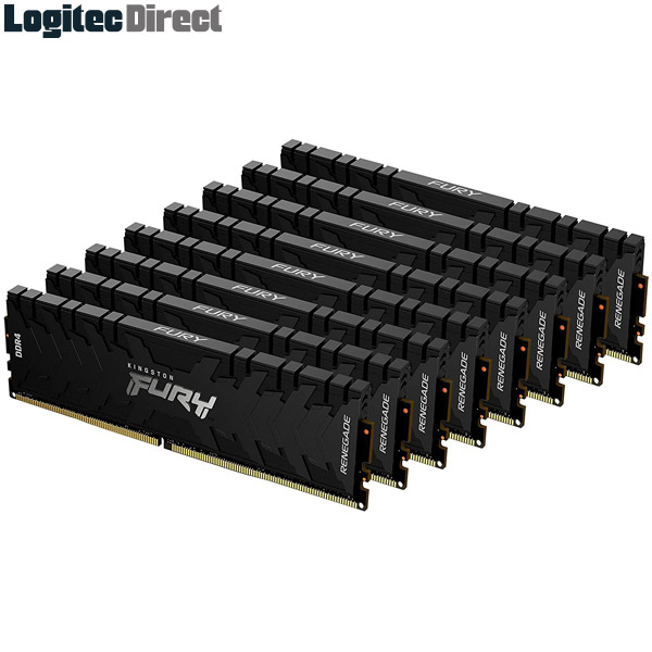 キングストン Kingston FURY デスクトップPC用メモリ 256GB 3200MHz DDR4 CL16 DIMM (Kit of 8) FURY Renegade Black KF432C16RBK8-256