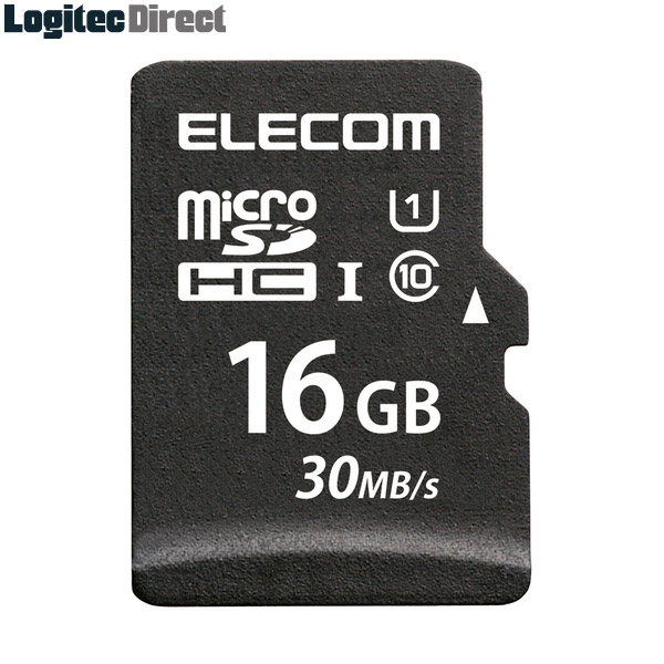 【メール便送料無料】エレコム MicroSDHCカード/データ復旧サービス付/UHS-I 30MB/s 16GB【MF-MS016GU11LRA】