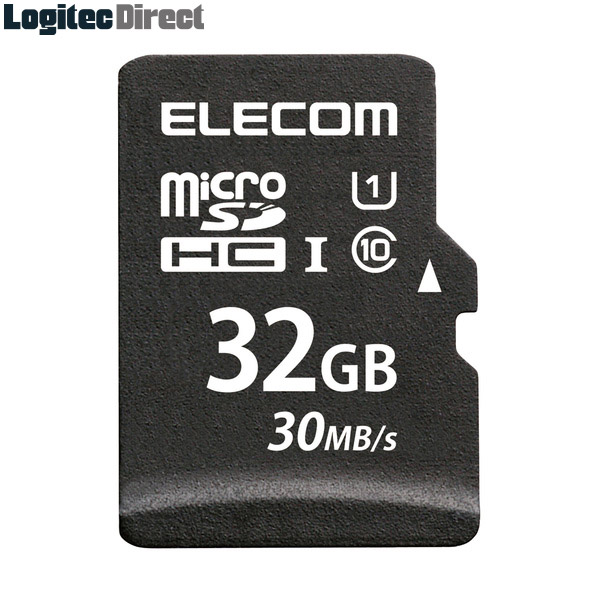 【メール便送料無料】エレコム MicroSDHCカード/データ復旧サービス付/UHS-I 30MB/s 32GB【MF-MS032GU11LRA】