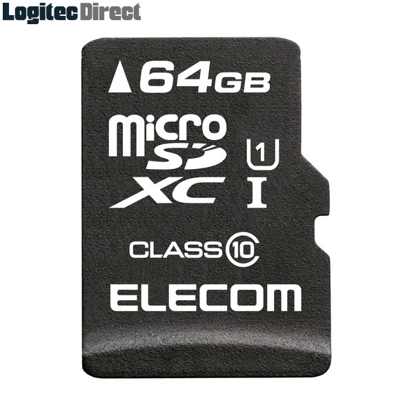 【メール便送料無料】エレコム MicroSDXCカード/データ復旧サービス付/Class10/64GB【MF-MSD064GC10R】