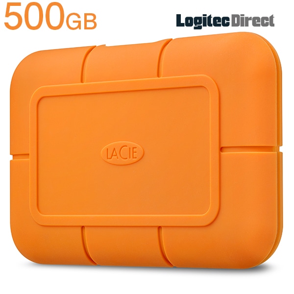 エレコム 防水、防塵、耐衝撃設計 外付けSSD LaCie Rugged SSD 500GB【STHR500800】