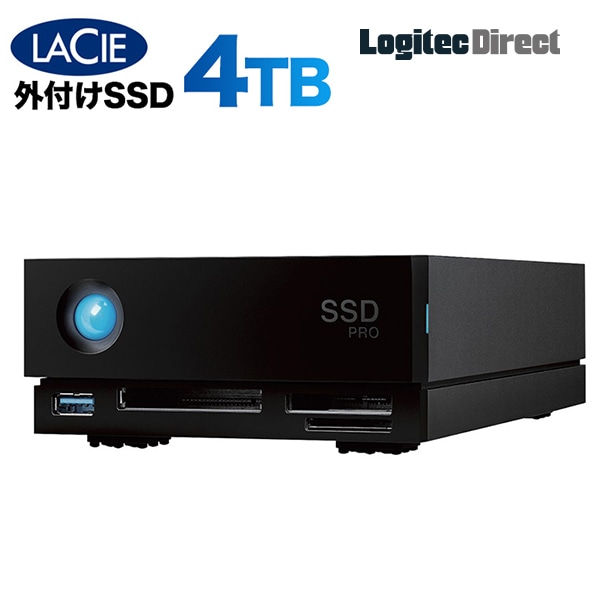 エレコム 冷却用ファン搭載 映像制作現場向けSSD LaCie 1big dock SSD Pro 4TB【STHW4000800】