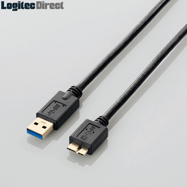 エレコム USB3.0ケーブル/A-microBタイプ/スタンダード/1.5m【USB3-AMB15BK】
